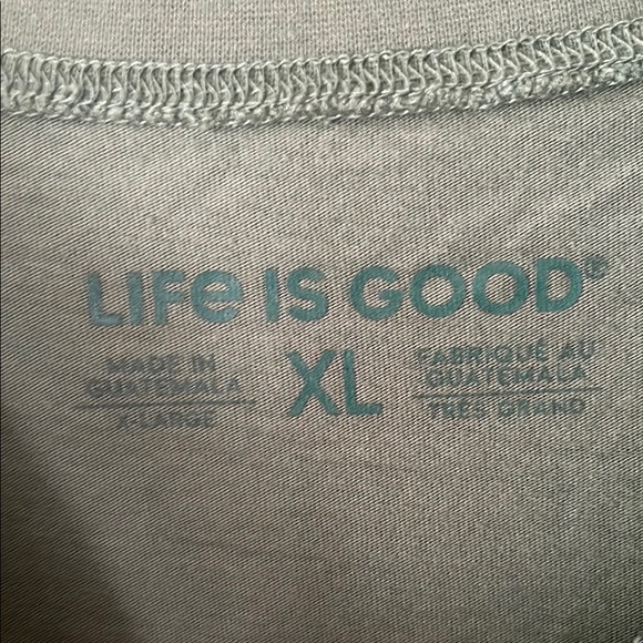 Life Is Good Green Long Sleeve Tee - Picture 2 of 6